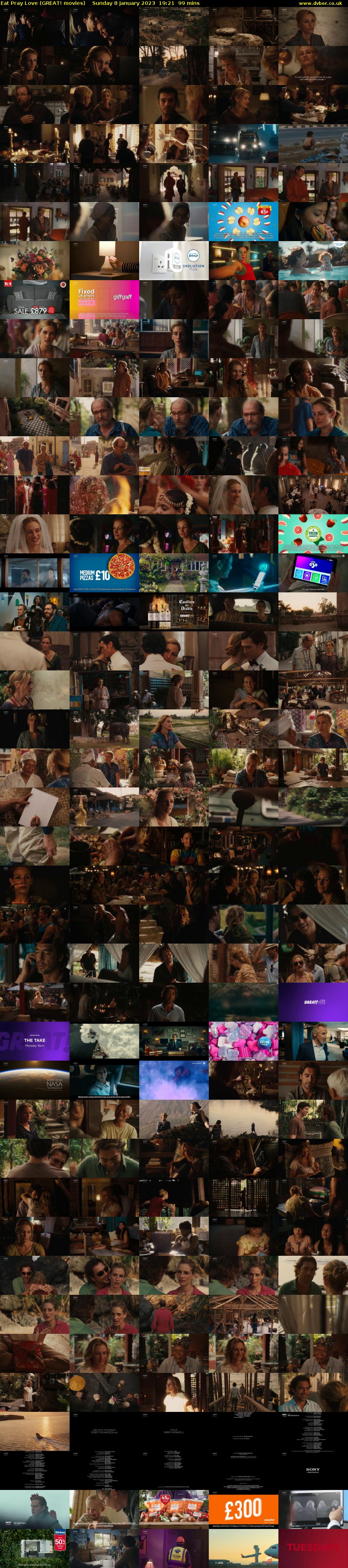 Eat Pray Love (GREAT! movies) Sunday 8 January 2023 19:21 - 21:00