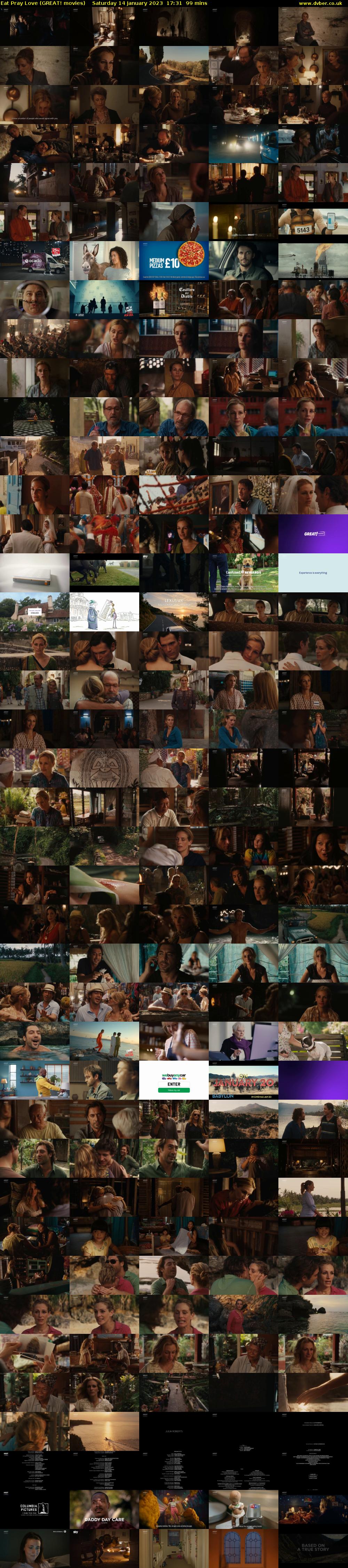 Eat Pray Love (GREAT! movies) Saturday 14 January 2023 17:31 - 19:10