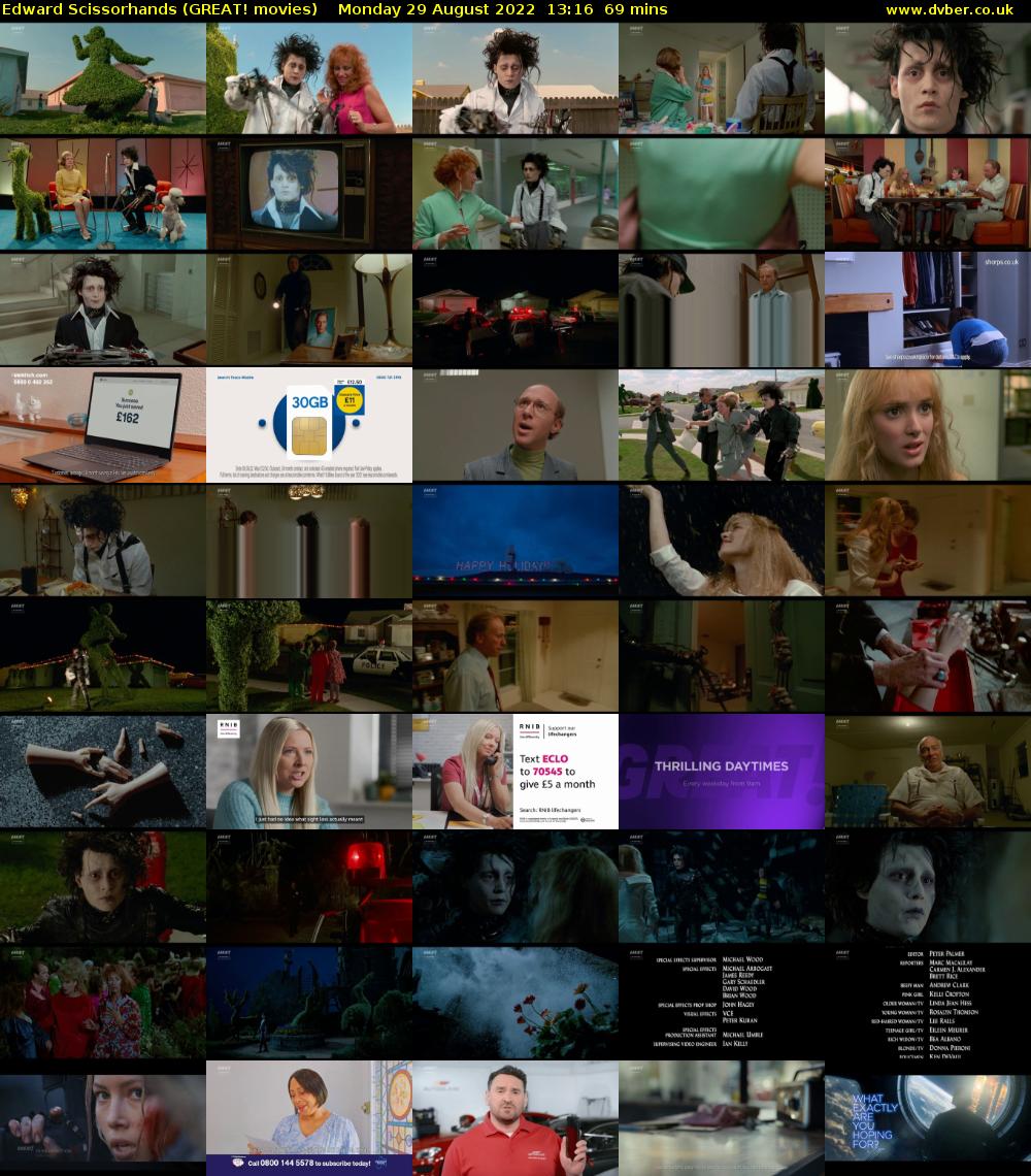 Edward Scissorhands (GREAT! movies) Monday 29 August 2022 13:16 - 14:25