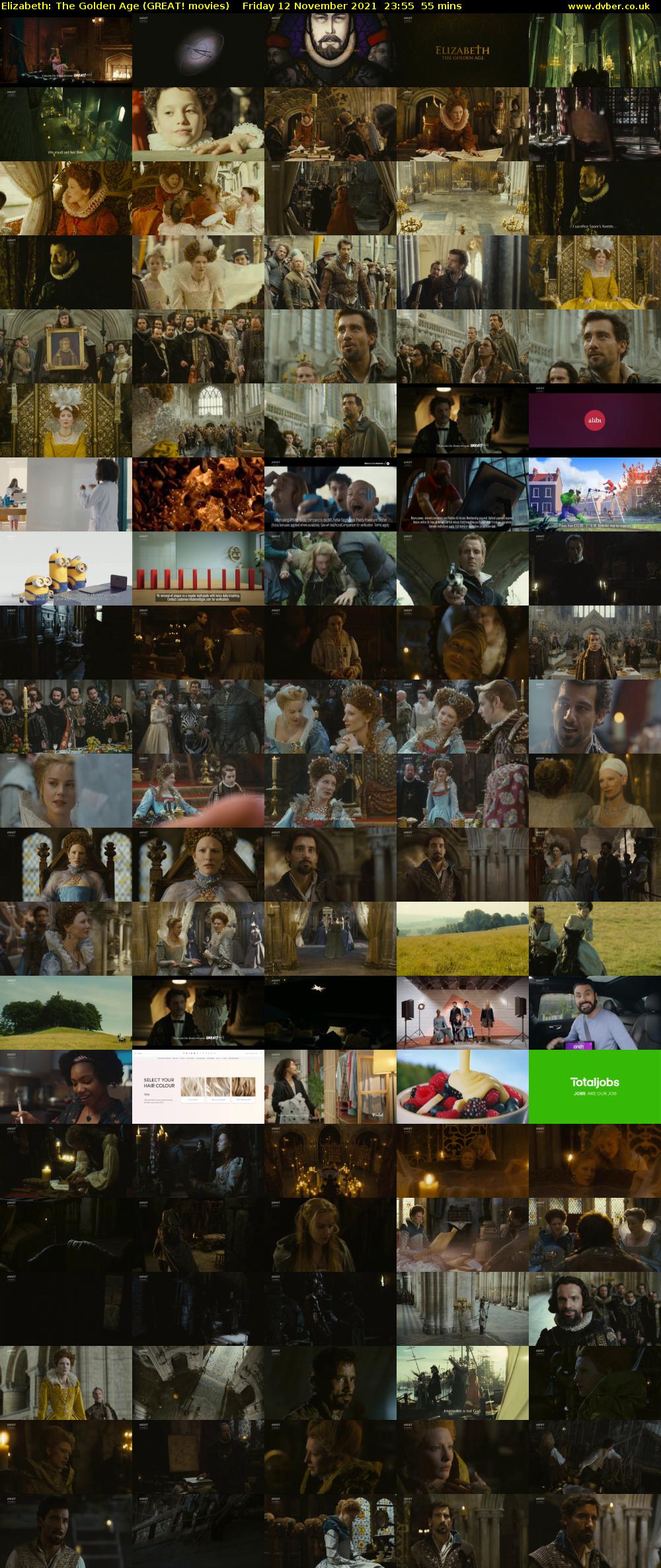Elizabeth: The Golden Age (GREAT! movies) Friday 12 November 2021 23:55 - 00:50