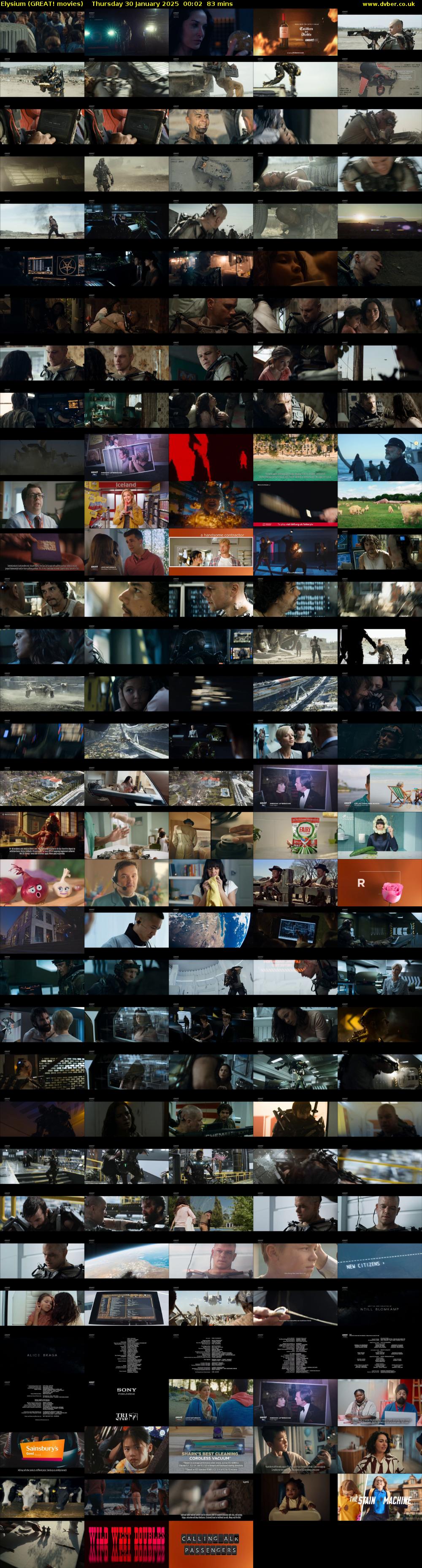 Elysium (GREAT! movies) Thursday 30 January 2025 00:02 - 01:25