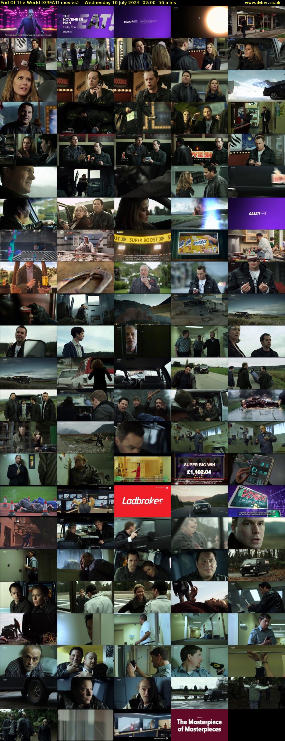 End Of The World (GREAT! movies) Wednesday 10 July 2024 02:00 - 02:56