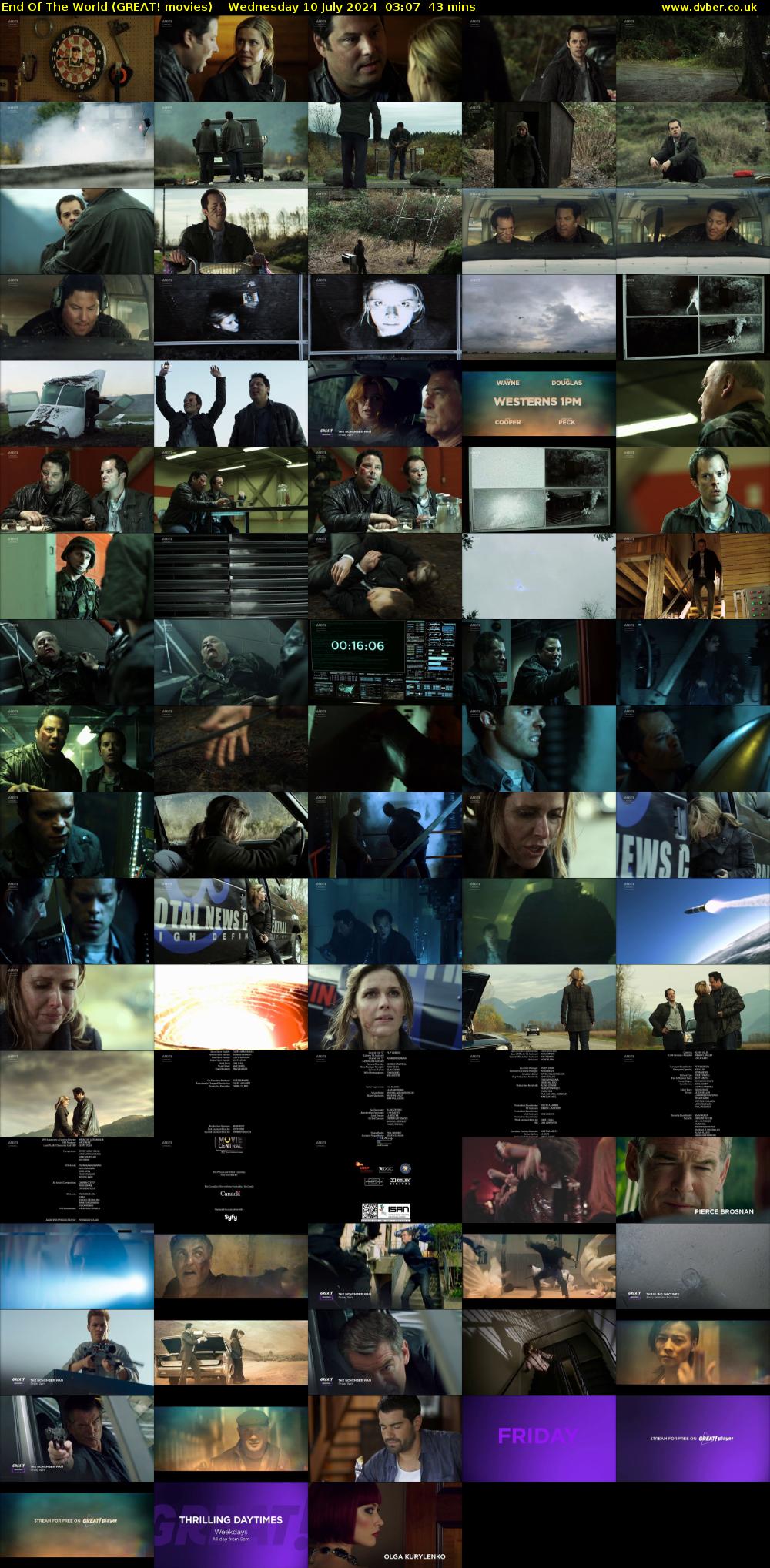 End Of The World (GREAT! movies) Wednesday 10 July 2024 03:07 - 03:50