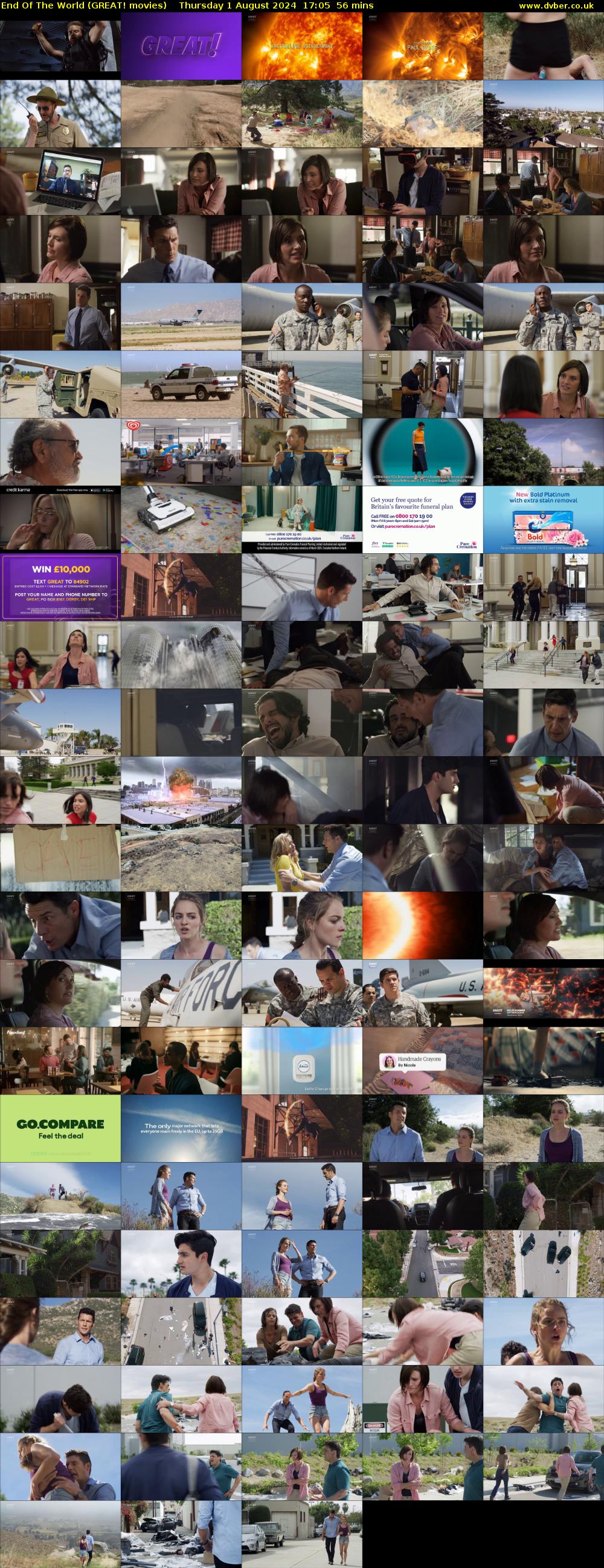 End Of The World (GREAT! movies) Thursday 1 August 2024 17:05 - 18:01