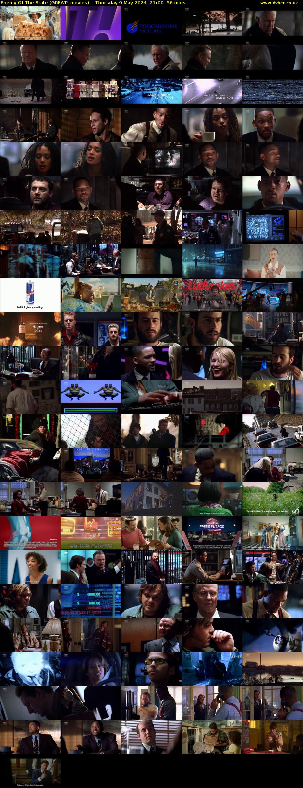 Enemy Of The State (GREAT! movies) Thursday 9 May 2024 21:00 - 21:56