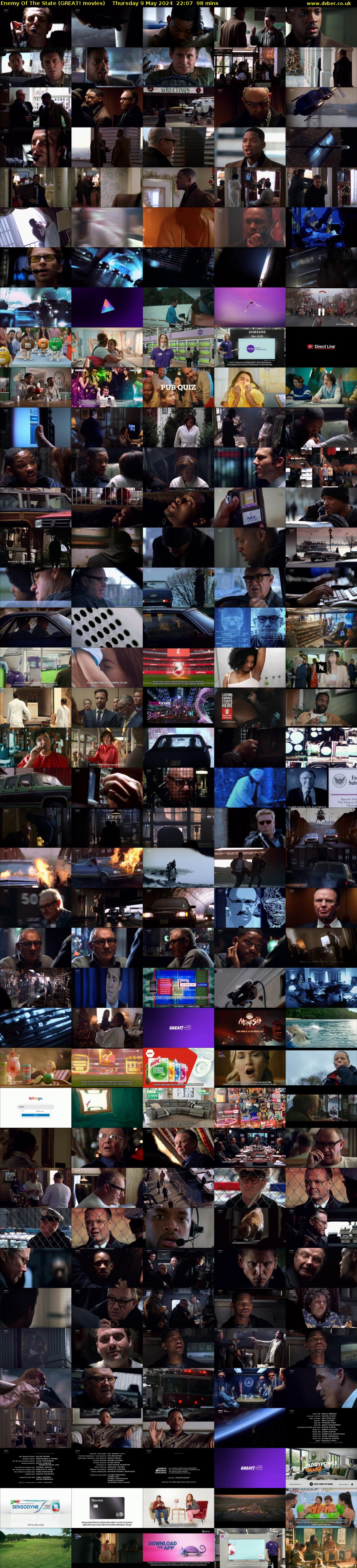 Enemy Of The State (GREAT! movies) Thursday 9 May 2024 22:07 - 23:45