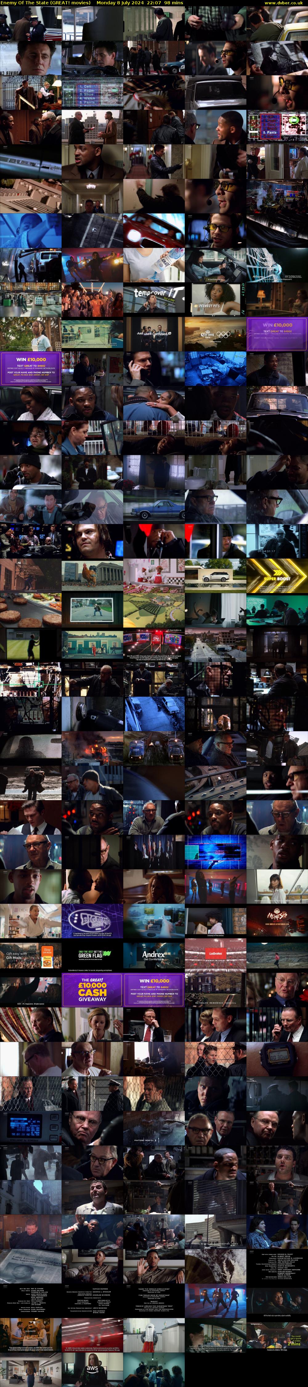 Enemy Of The State (GREAT! movies) Monday 8 July 2024 22:07 - 23:45