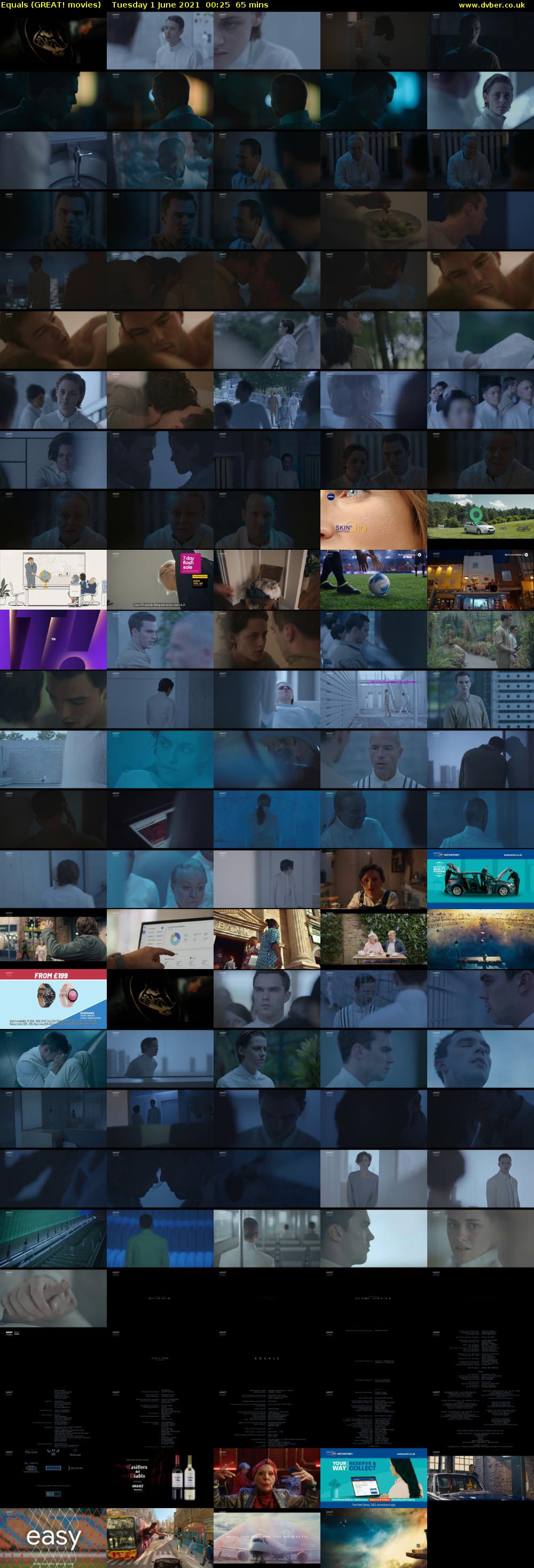 Equals (GREAT! movies) Tuesday 1 June 2021 00:25 - 01:30