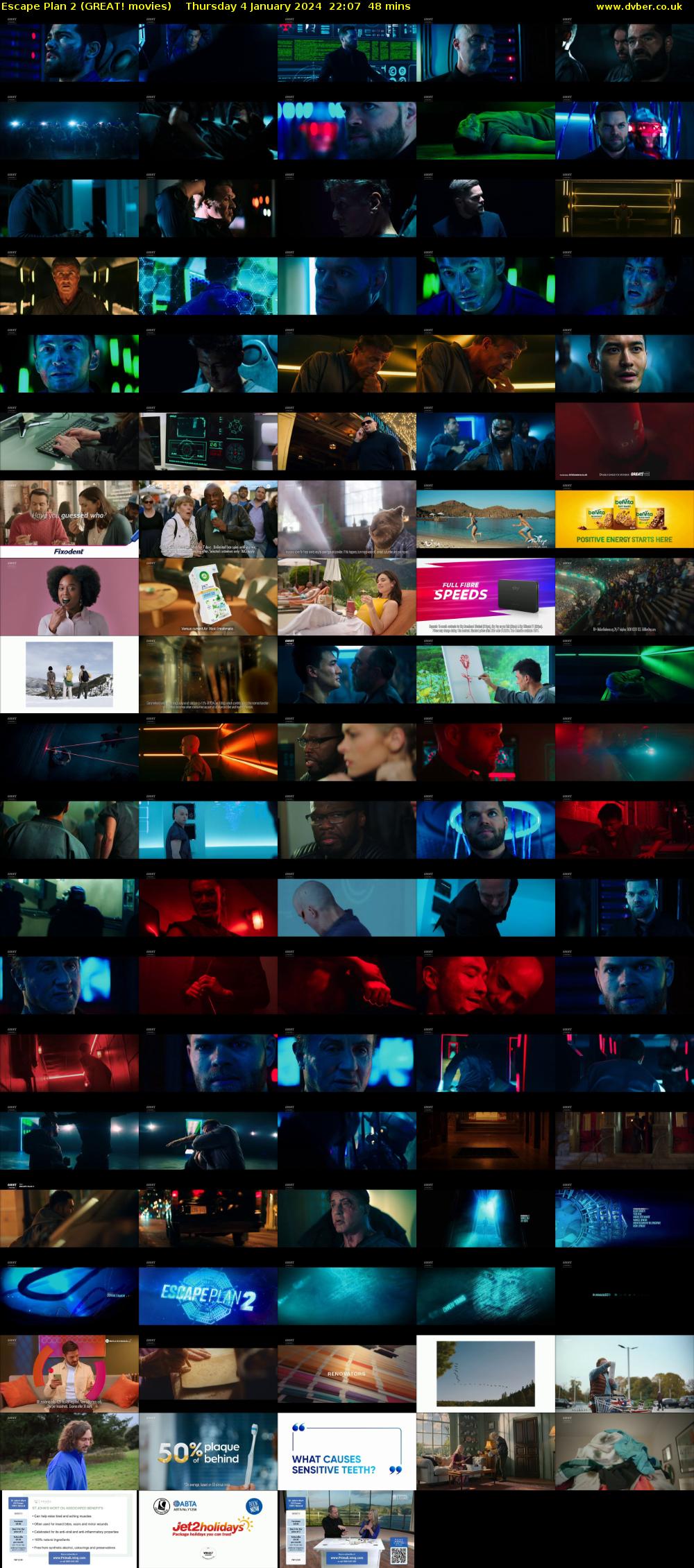 Escape Plan 2 (GREAT! movies) Thursday 4 January 2024 22:07 - 22:55