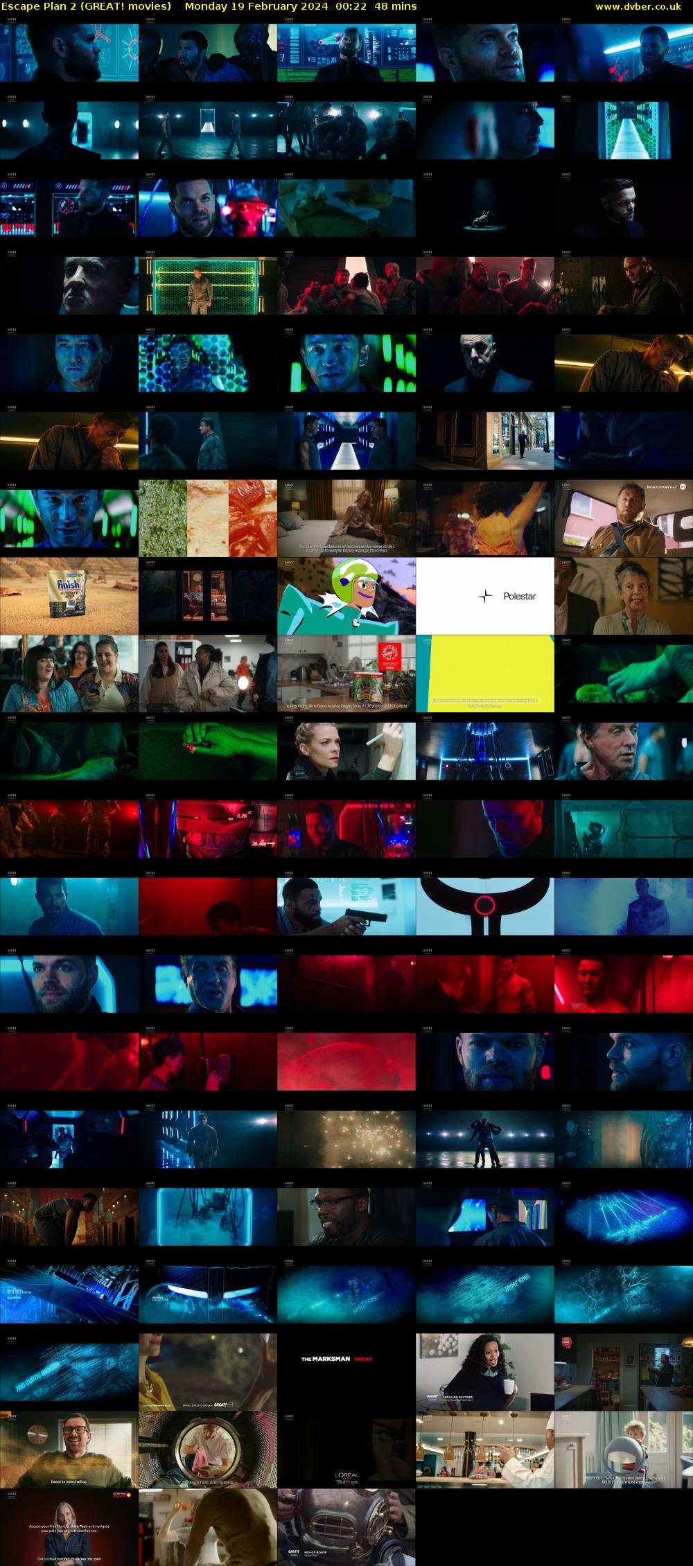 Escape Plan 2 (GREAT! movies) Monday 19 February 2024 00:22 - 01:10