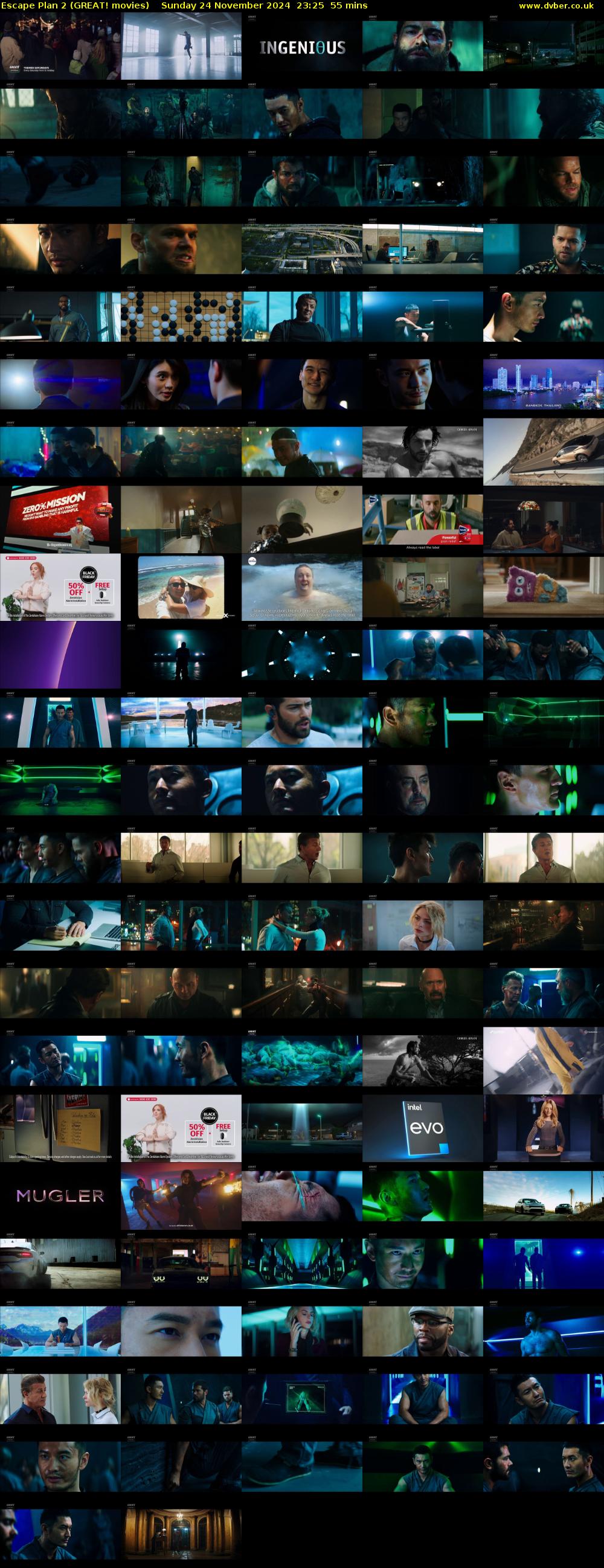 Escape Plan 2 (GREAT! movies) Sunday 24 November 2024 23:25 - 00:20