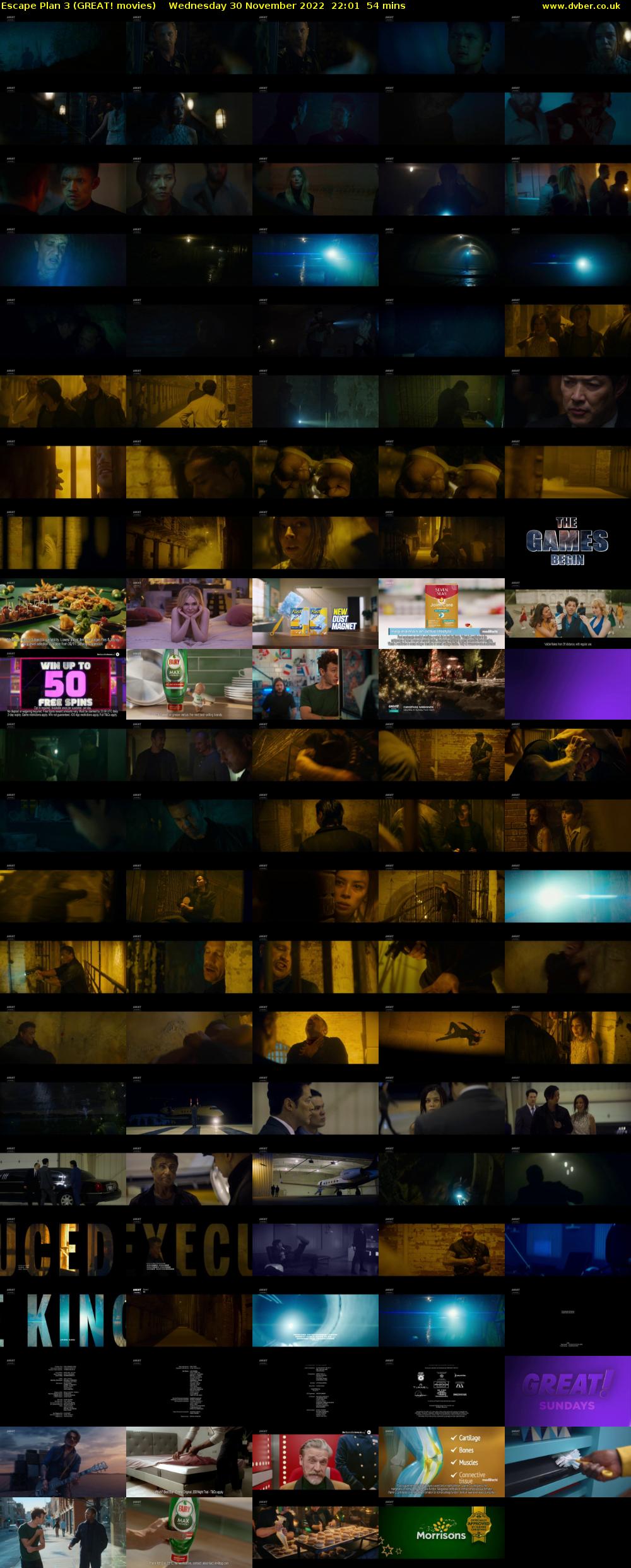 Escape Plan 3 (GREAT! movies) Wednesday 30 November 2022 22:01 - 22:55