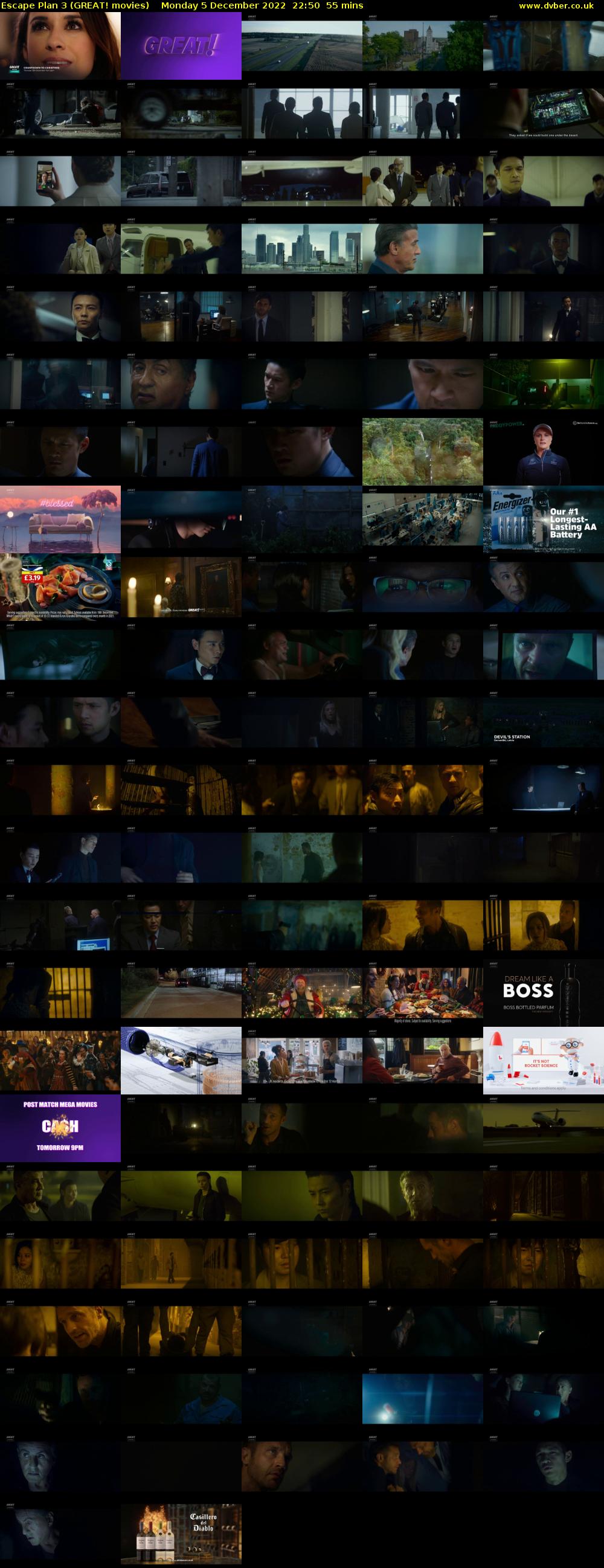 Escape Plan 3 (GREAT! movies) Monday 5 December 2022 22:50 - 23:45