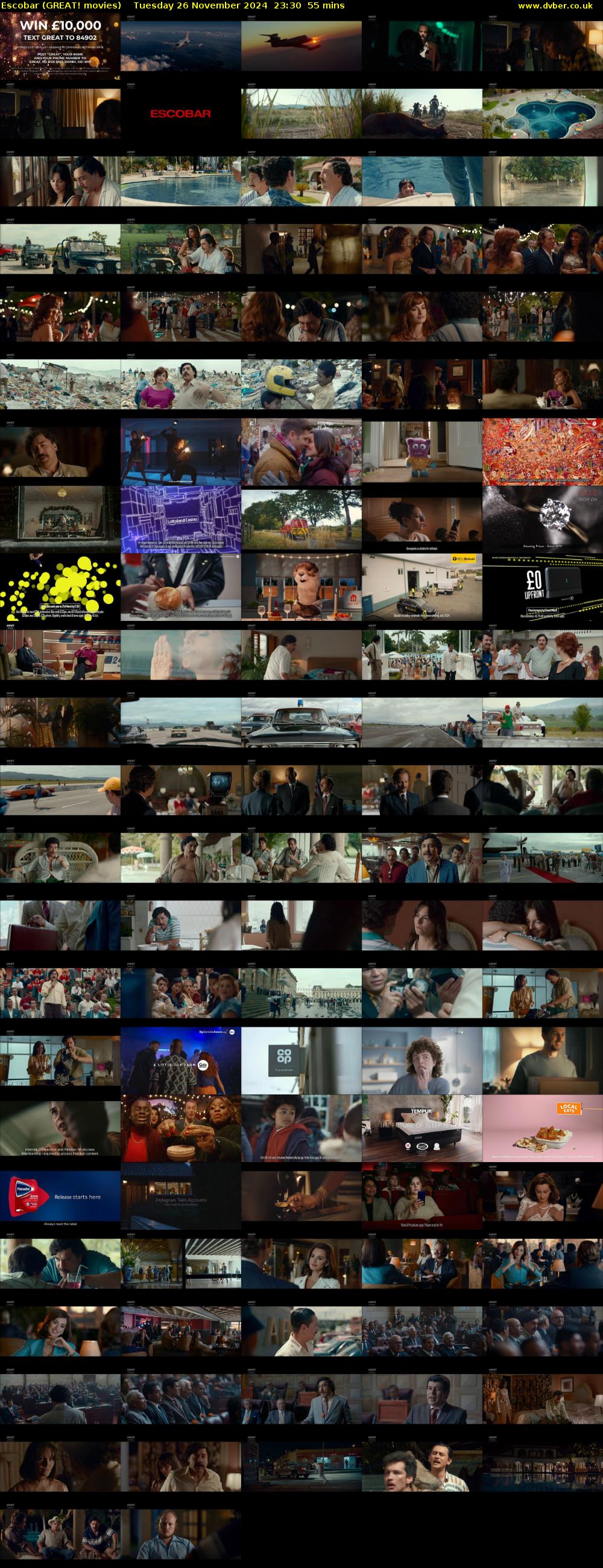 Escobar (GREAT! movies) Tuesday 26 November 2024 23:30 - 00:25