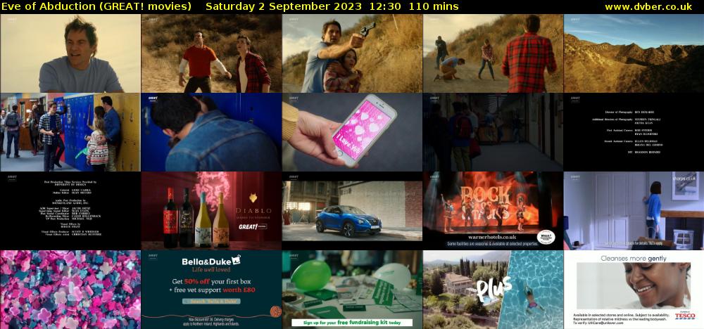 Eve of Abduction (GREAT! movies) Saturday 2 September 2023 12:30 - 14:20