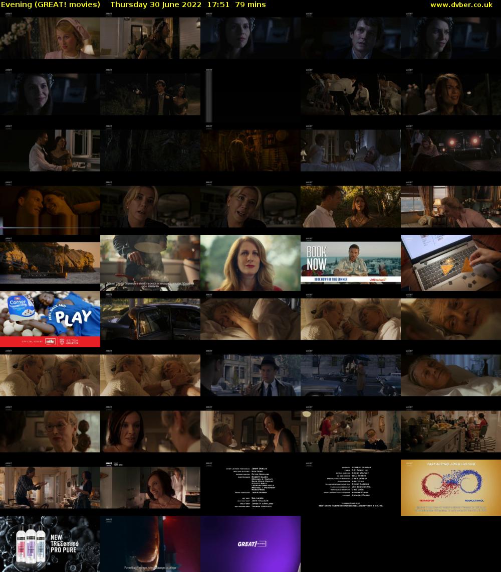 Evening (GREAT! movies) Thursday 30 June 2022 17:51 - 19:10