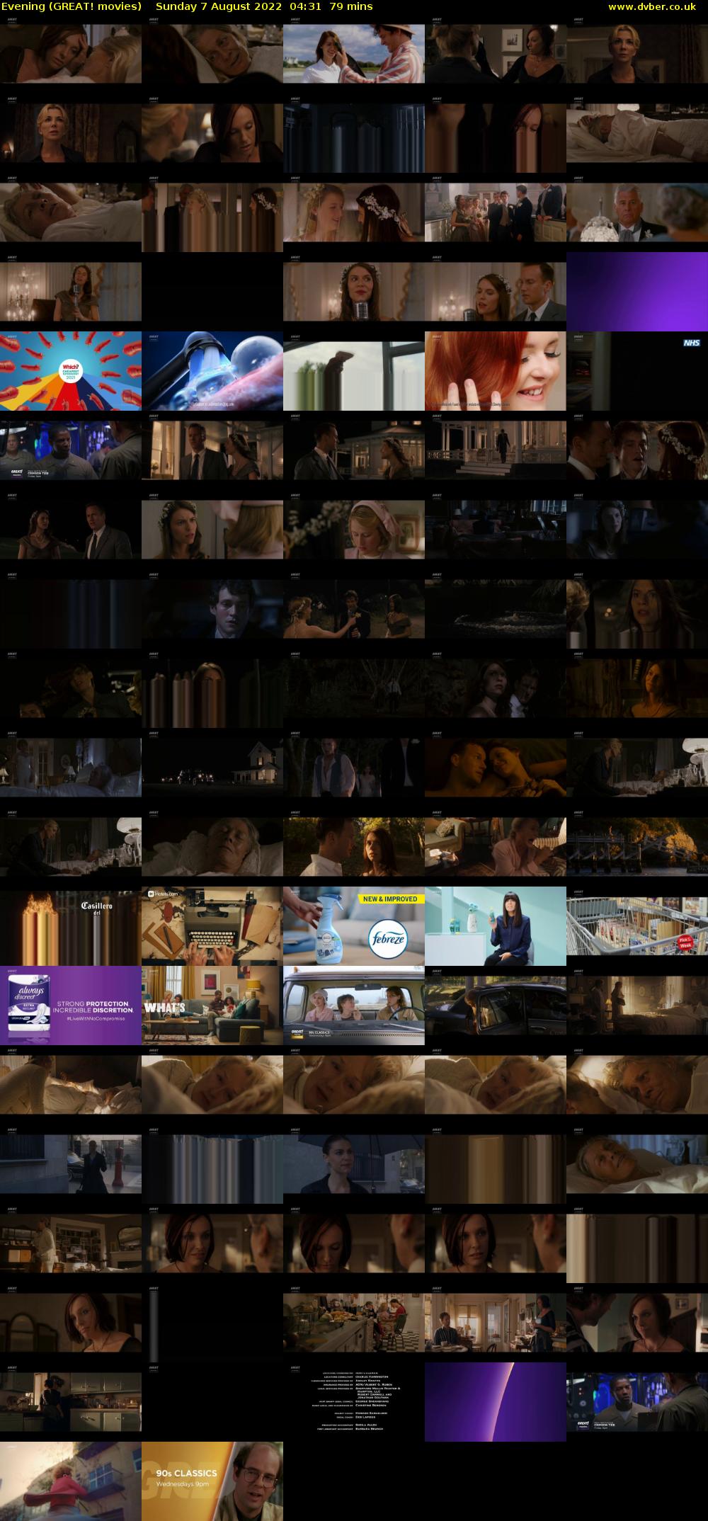 Evening (GREAT! movies) Sunday 7 August 2022 04:31 - 05:50