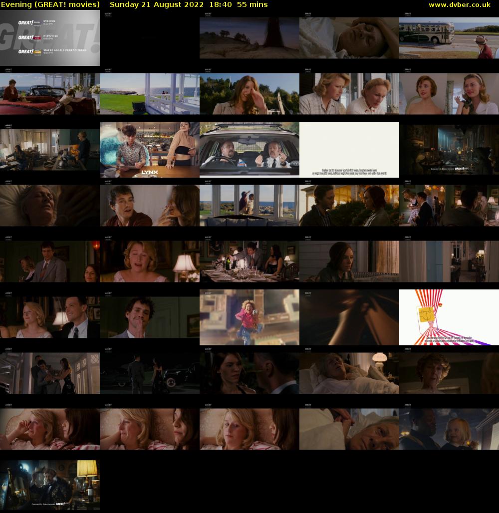 Evening (GREAT! movies) Sunday 21 August 2022 18:40 - 19:35