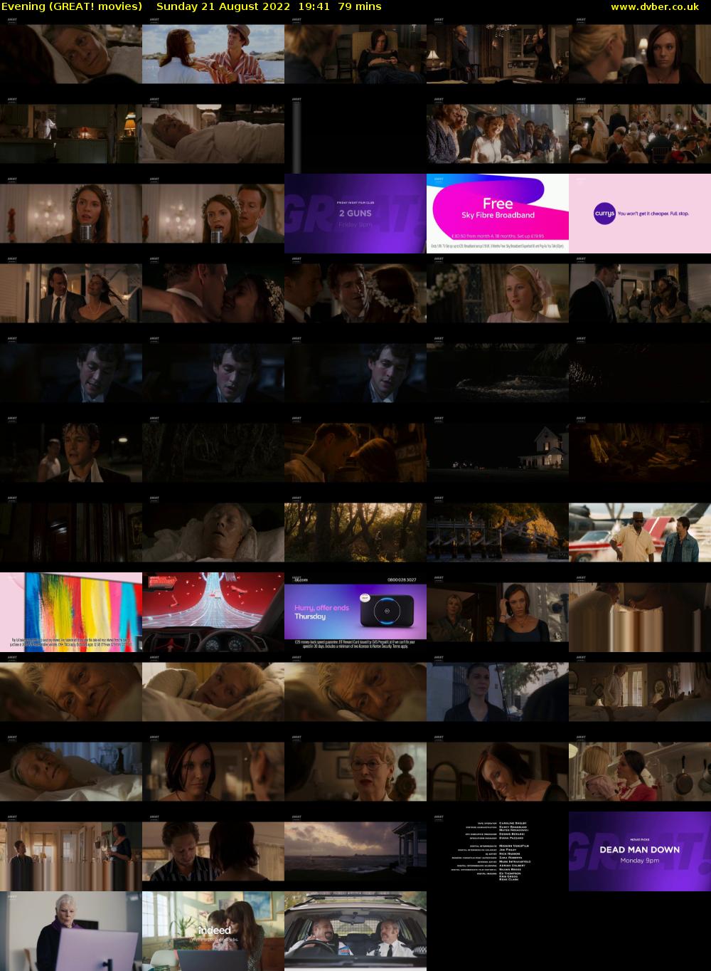 Evening (GREAT! movies) Sunday 21 August 2022 19:41 - 21:00