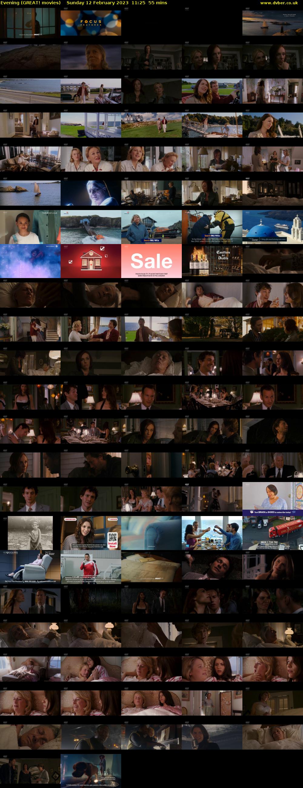 Evening (GREAT! movies) Sunday 12 February 2023 11:25 - 12:20