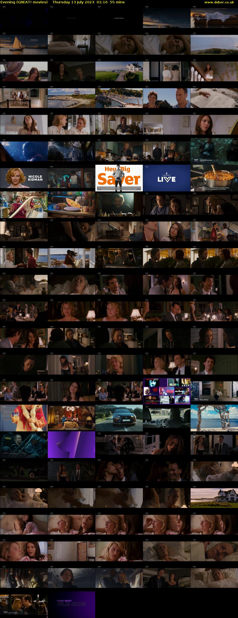 Evening (GREAT! movies) Thursday 13 July 2023 01:10 - 02:05