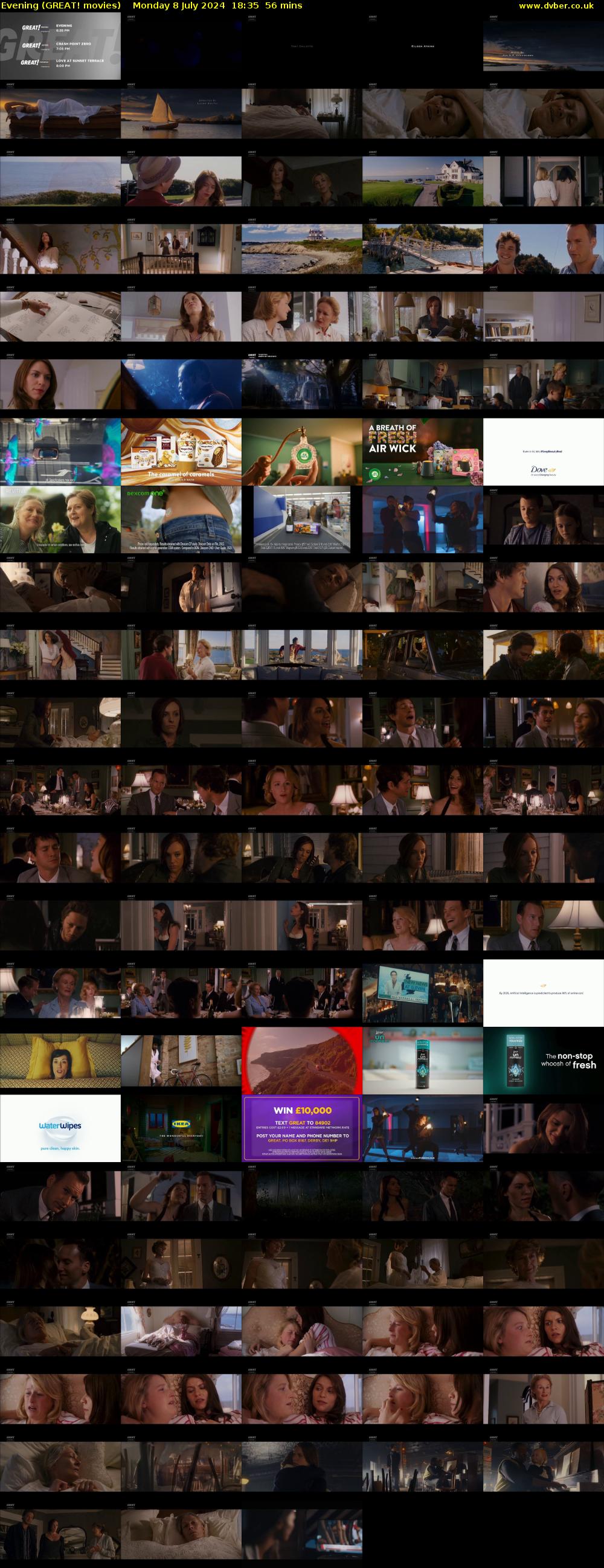 Evening (GREAT! movies) Monday 8 July 2024 18:35 - 19:31