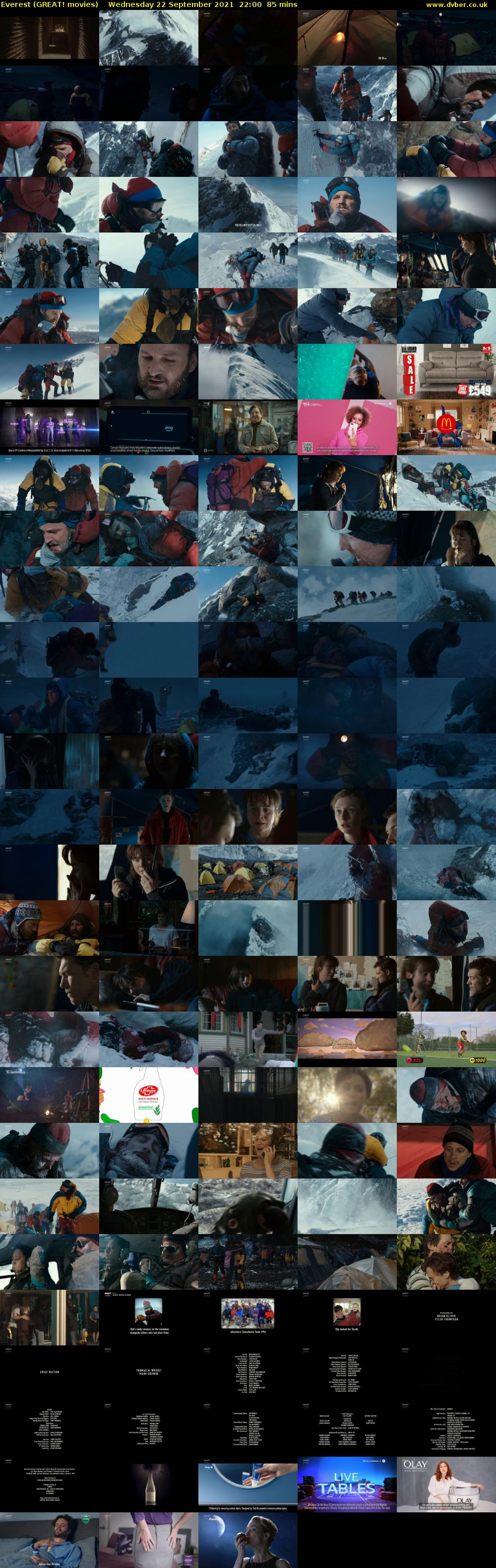 Everest (GREAT! movies) Wednesday 22 September 2021 22:00 - 23:25