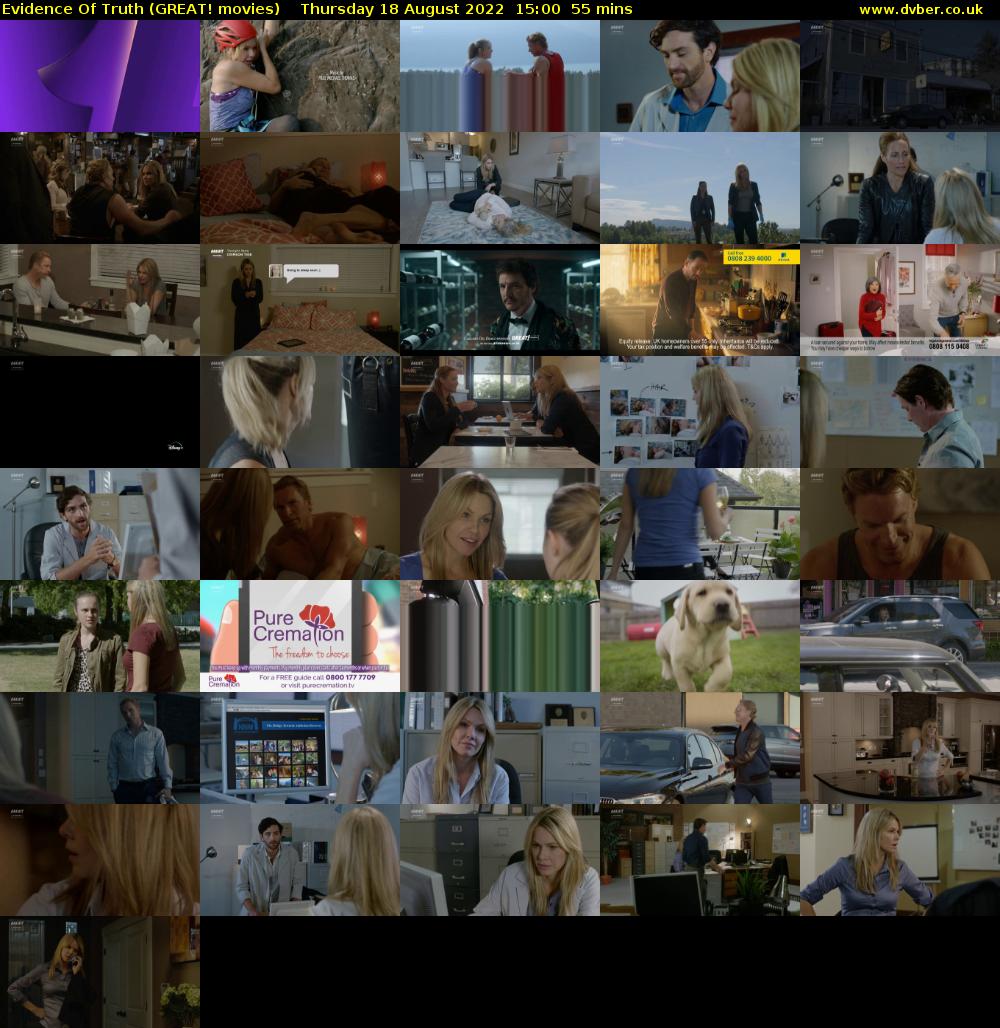 Evidence Of Truth (GREAT! movies) Thursday 18 August 2022 15:00 - 15:55