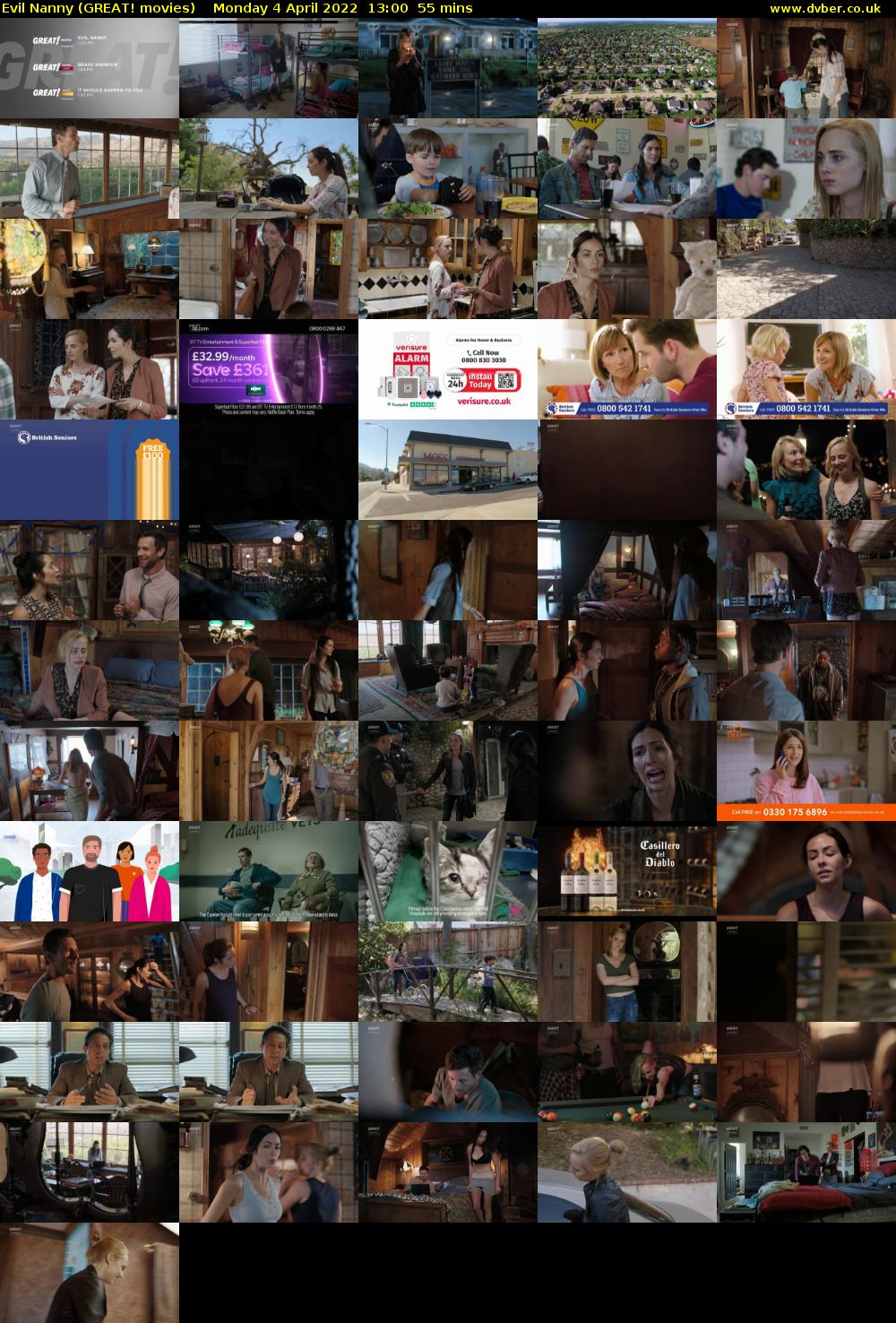 Evil Nanny (GREAT! movies) Monday 4 April 2022 13:00 - 13:55