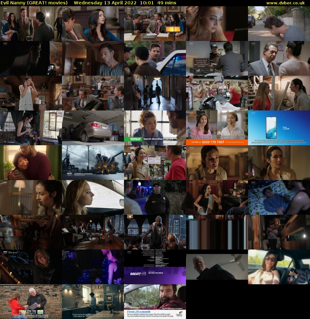 Evil Nanny (GREAT! movies) Wednesday 13 April 2022 10:01 - 10:50