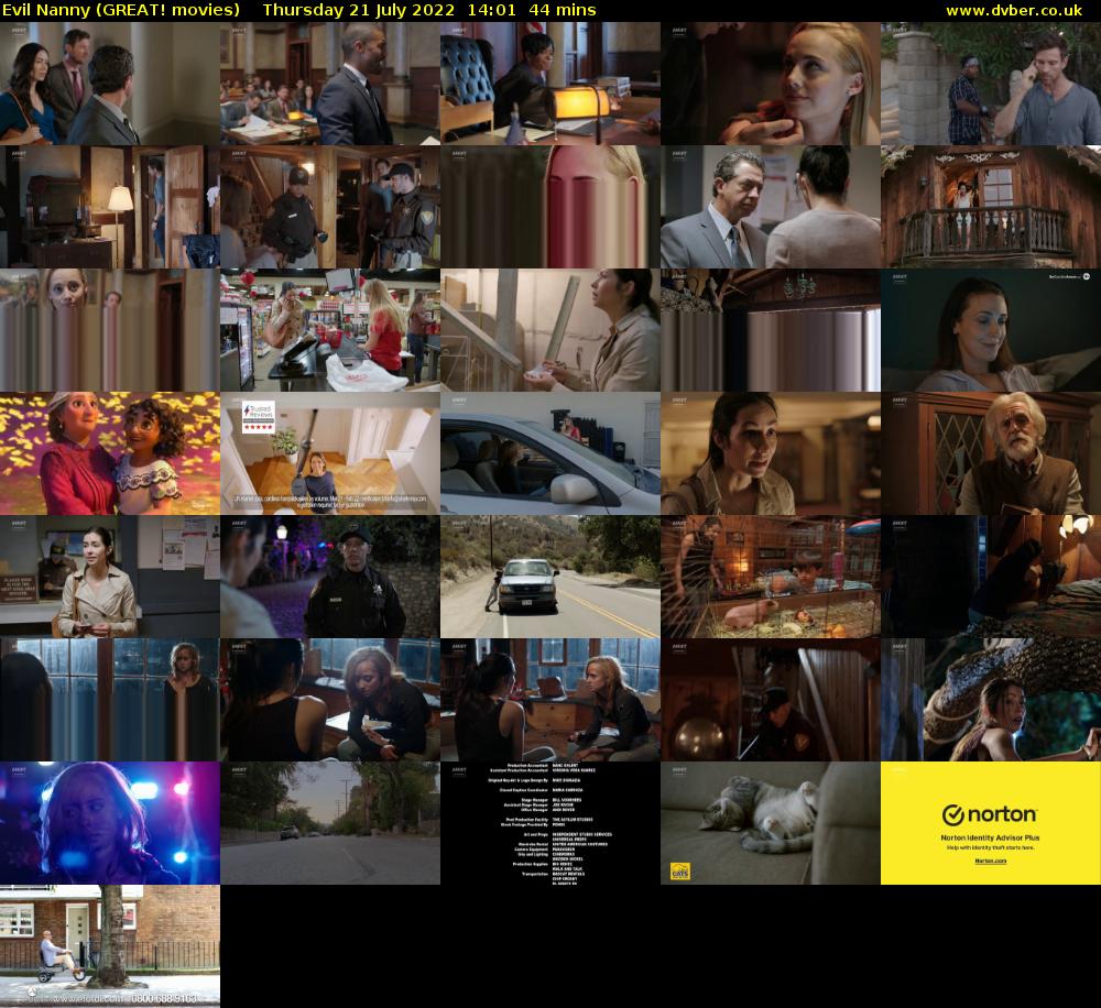 Evil Nanny (GREAT! movies) Thursday 21 July 2022 14:01 - 14:45