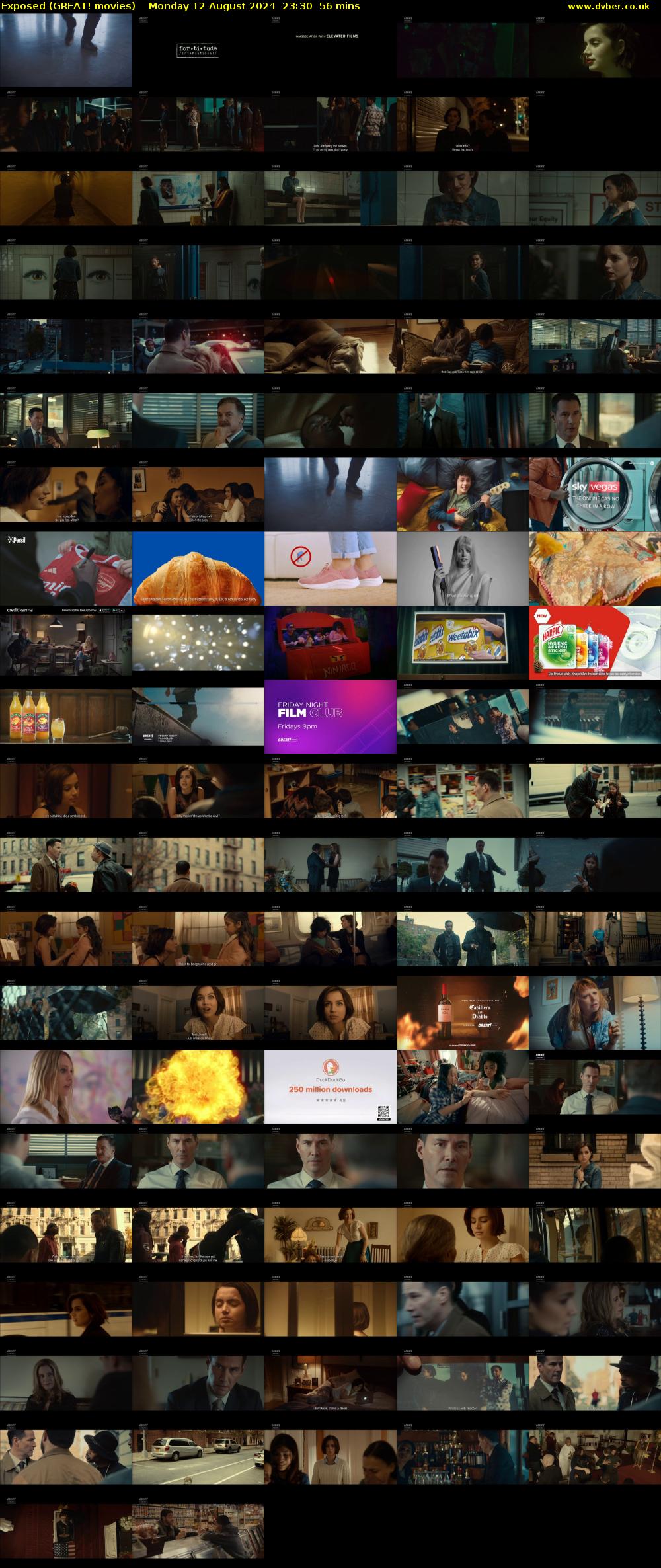 Exposed (GREAT! movies) Monday 12 August 2024 23:30 - 00:26