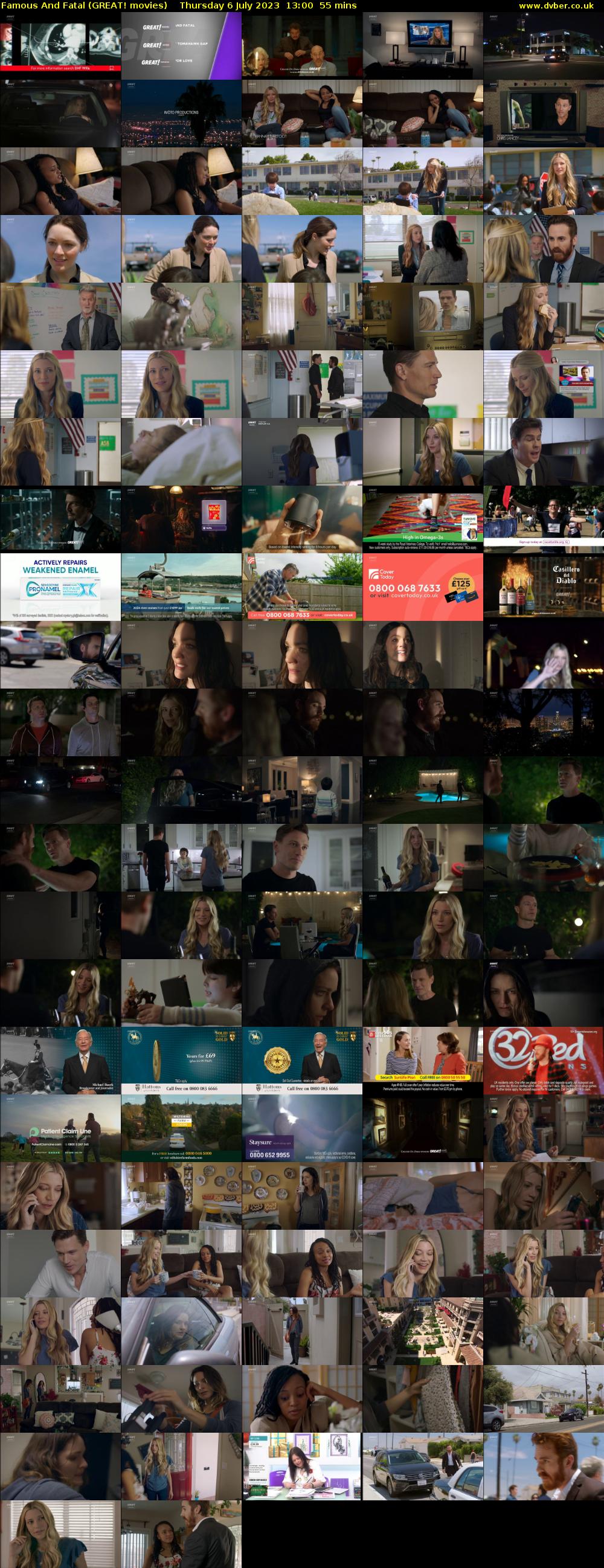 Famous And Fatal (GREAT! movies) Thursday 6 July 2023 13:00 - 13:55