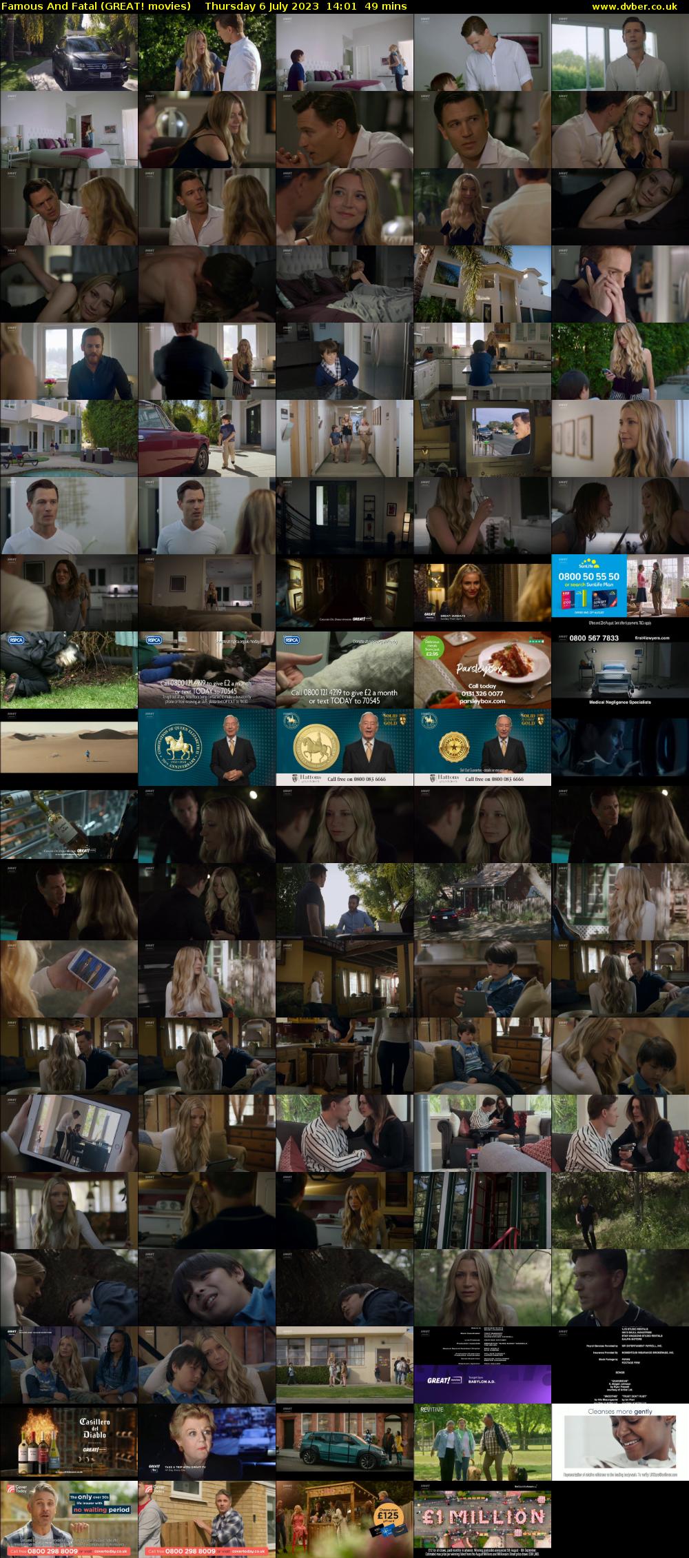 Famous And Fatal (GREAT! movies) Thursday 6 July 2023 14:01 - 14:50