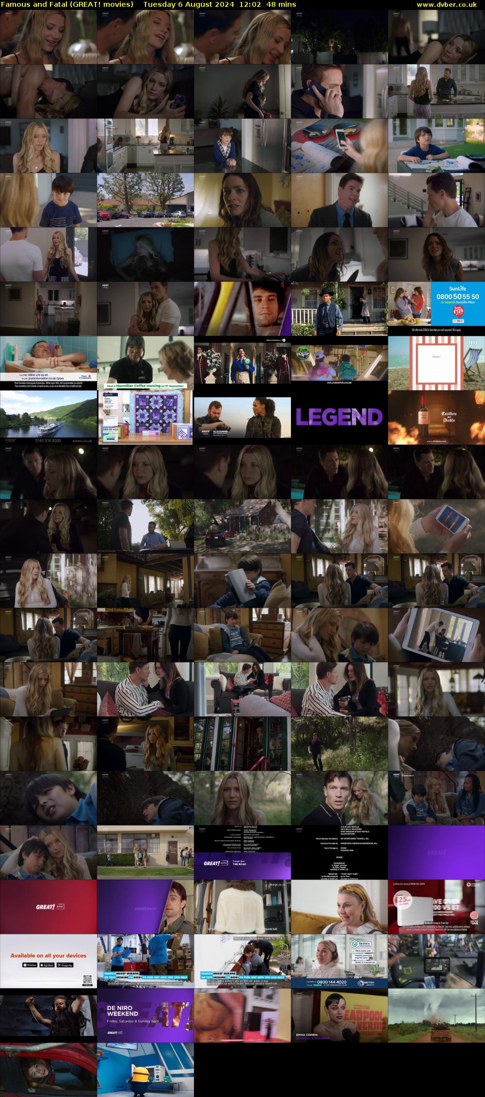 Famous And Fatal (GREAT! movies) Tuesday 6 August 2024 12:02 - 12:50