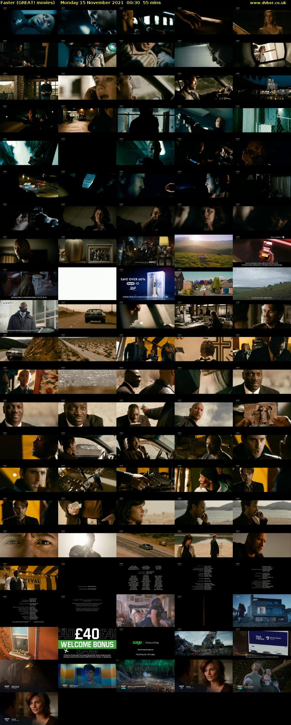 Faster (GREAT! movies) Monday 15 November 2021 00:30 - 01:25