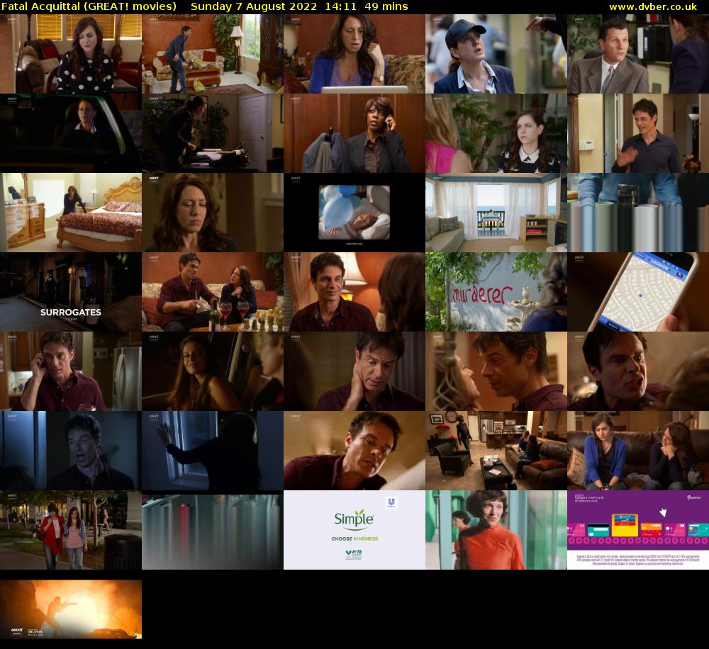 Fatal Acquittal (GREAT! movies) Sunday 7 August 2022 14:11 - 15:00