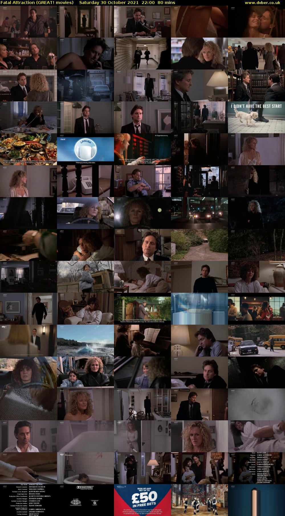 Fatal Attraction (GREAT! movies) Saturday 30 October 2021 22:00 - 23:20