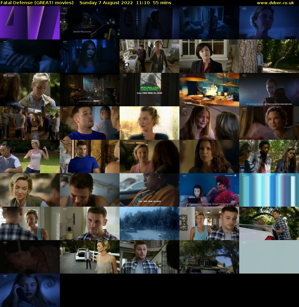 Fatal Defense (GREAT! movies) Sunday 7 August 2022 11:10 - 12:05