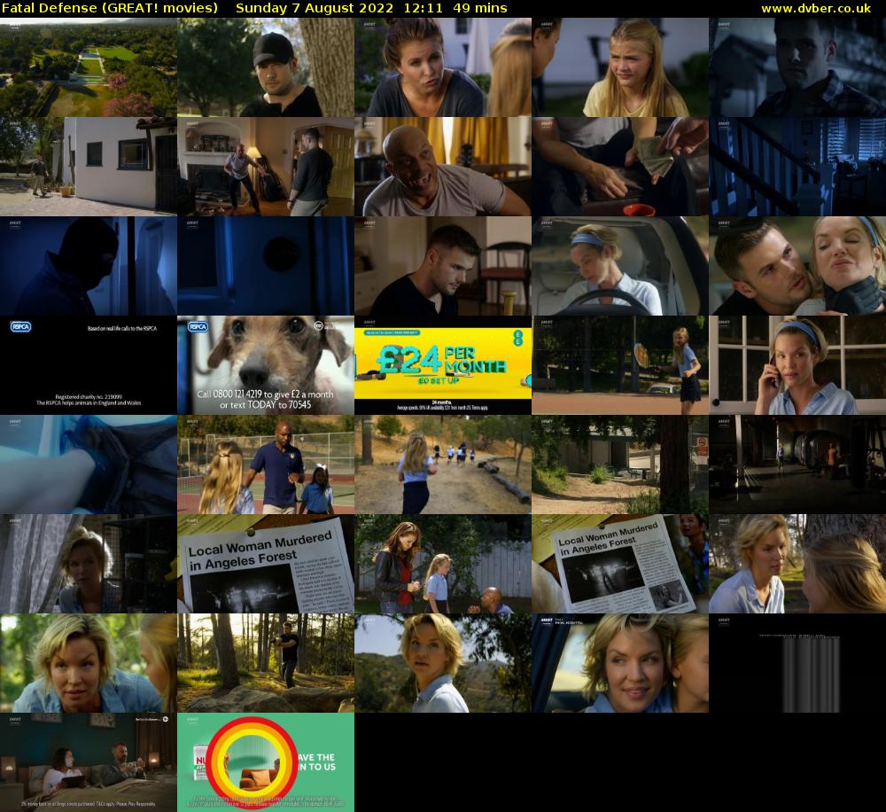 Fatal Defense (GREAT! movies) Sunday 7 August 2022 12:11 - 13:00