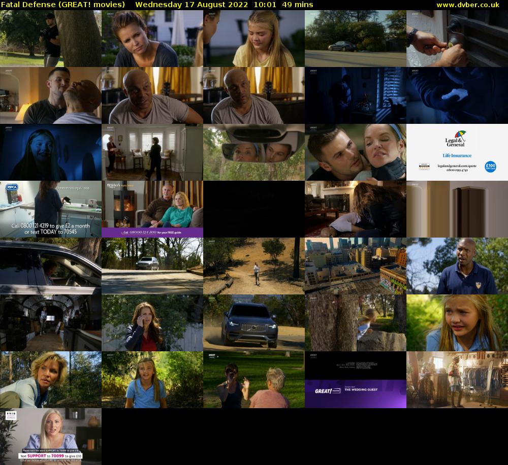 Fatal Defense (GREAT! movies) Wednesday 17 August 2022 10:01 - 10:50