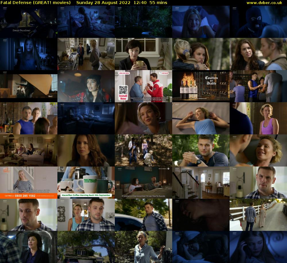 Fatal Defense (GREAT! movies) Sunday 28 August 2022 12:40 - 13:35