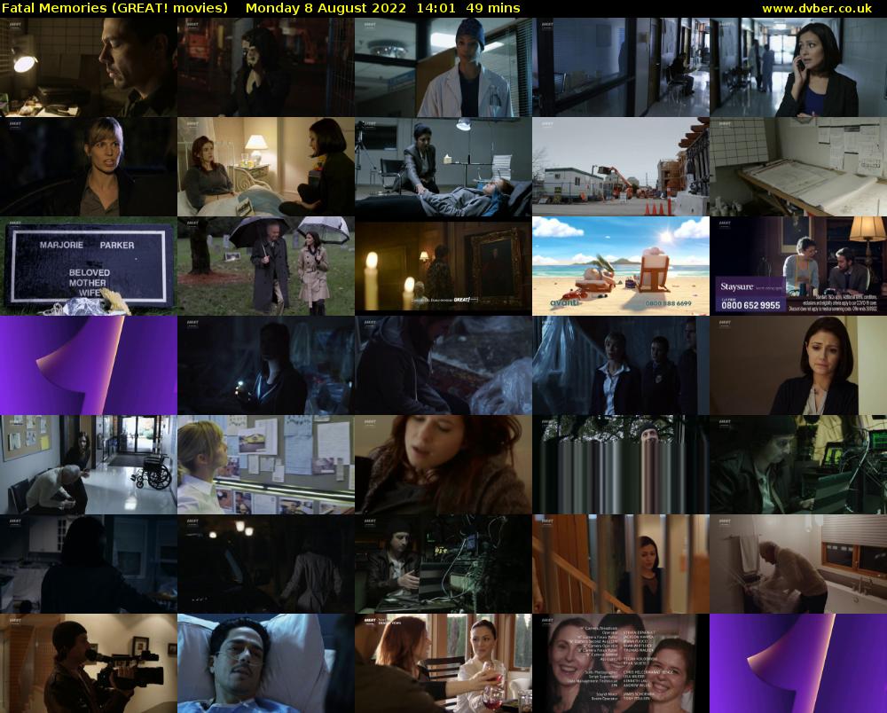 Fatal Memories (GREAT! movies) Monday 8 August 2022 14:01 - 14:50