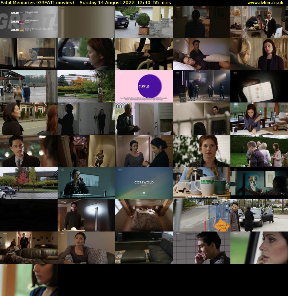 Fatal Memories (GREAT! movies) Sunday 14 August 2022 12:40 - 13:35