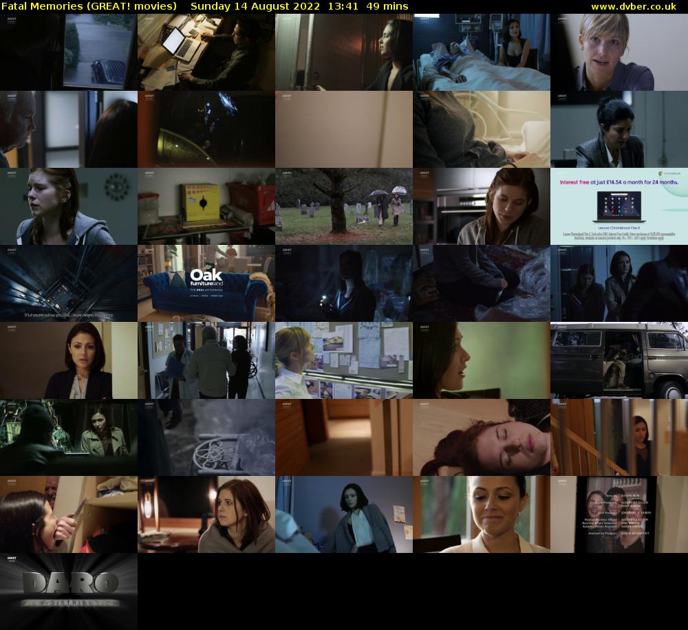 Fatal Memories (GREAT! movies) Sunday 14 August 2022 13:41 - 14:30
