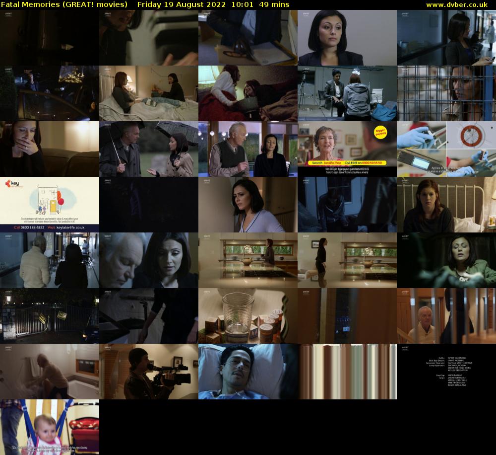 Fatal Memories (GREAT! movies) Friday 19 August 2022 10:01 - 10:50