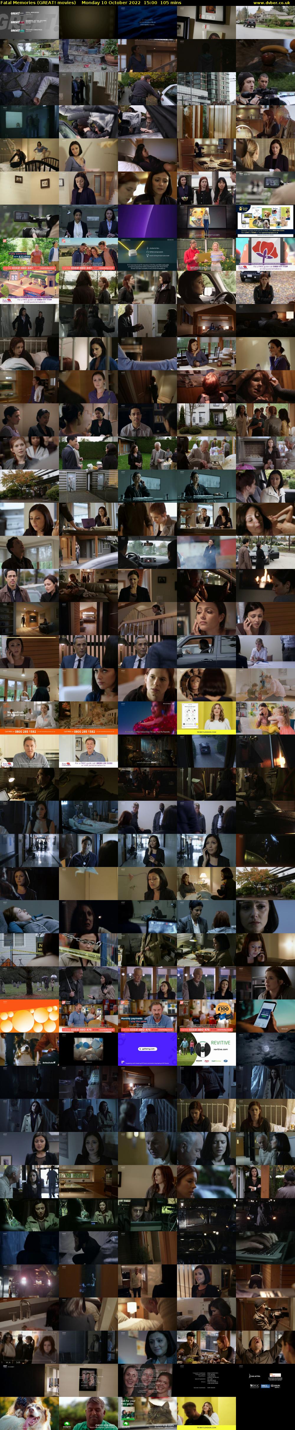 Fatal Memories (GREAT! movies) Monday 10 October 2022 15:00 - 16:45