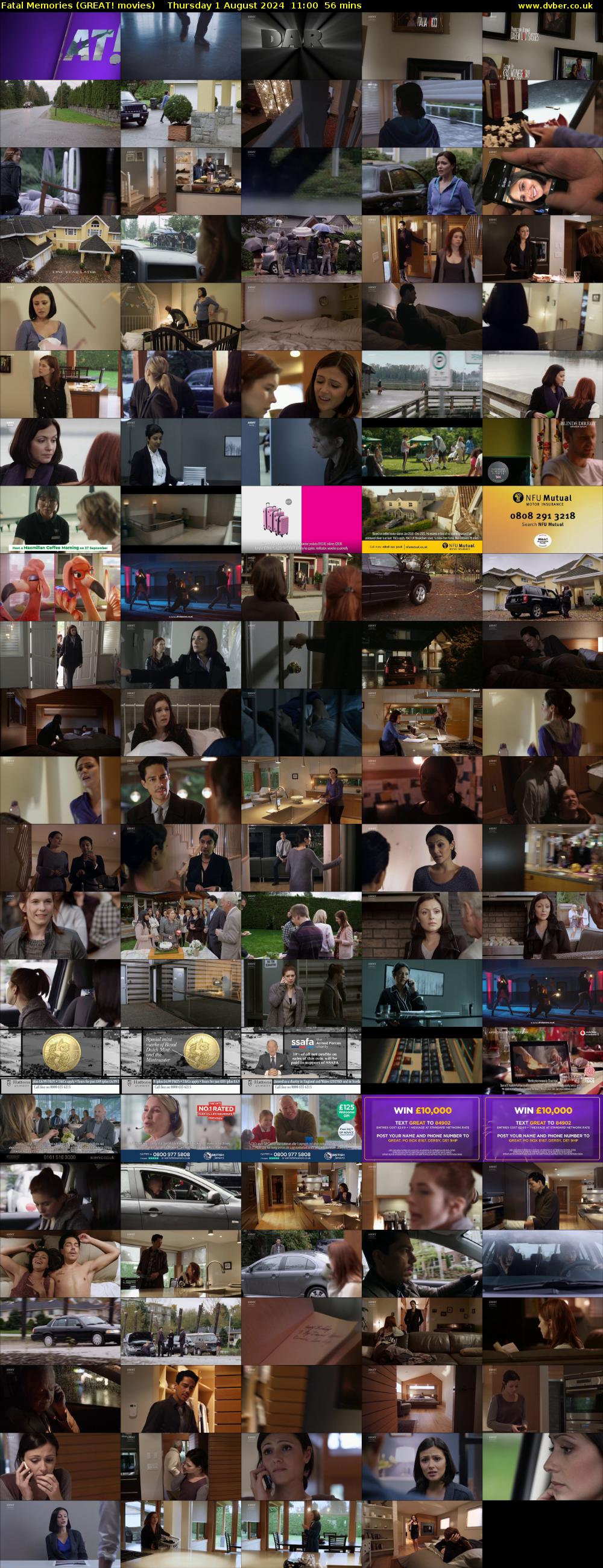 Fatal Memories (GREAT! movies) Thursday 1 August 2024 11:00 - 11:56