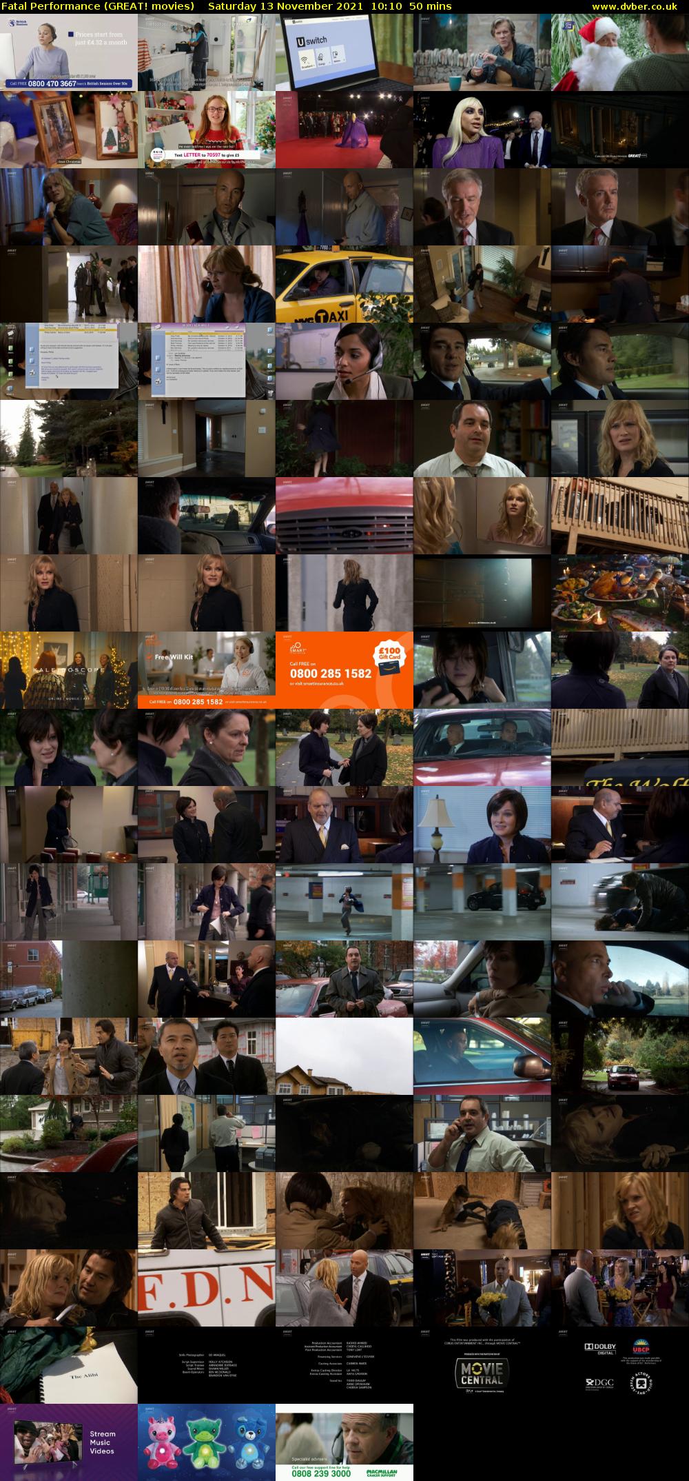 Fatal Performance (GREAT! movies) Saturday 13 November 2021 10:10 - 11:00
