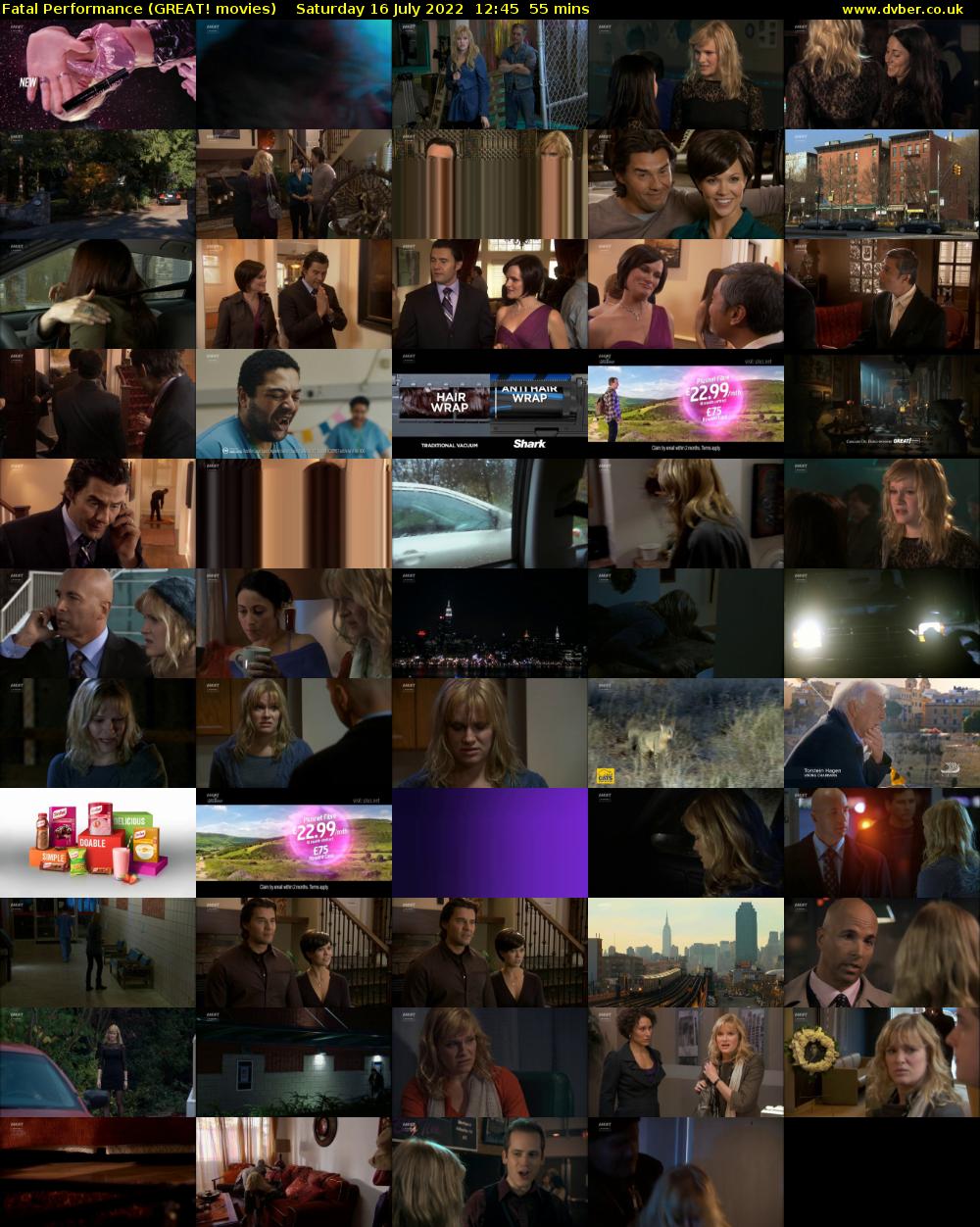 Fatal Performance (GREAT! movies) Saturday 16 July 2022 12:45 - 13:40
